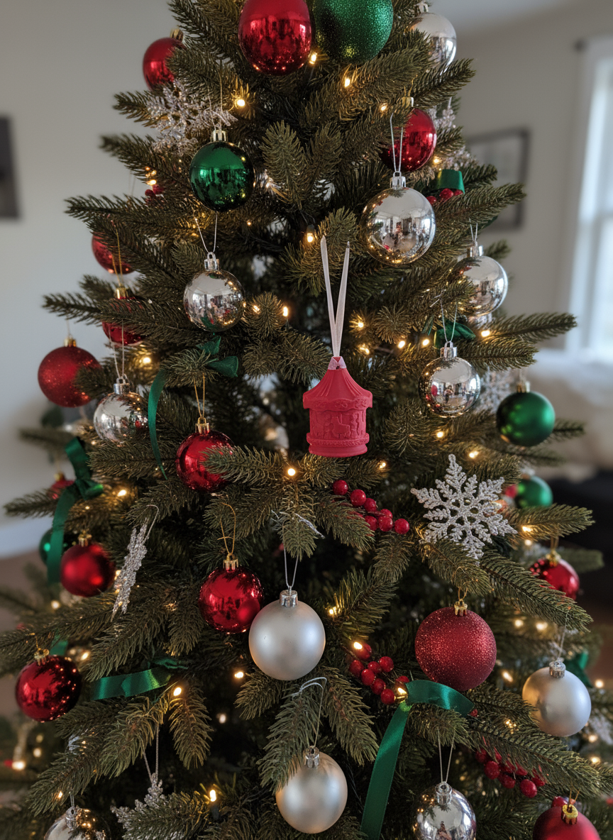 Carousel Christmas Ornament Set of 4