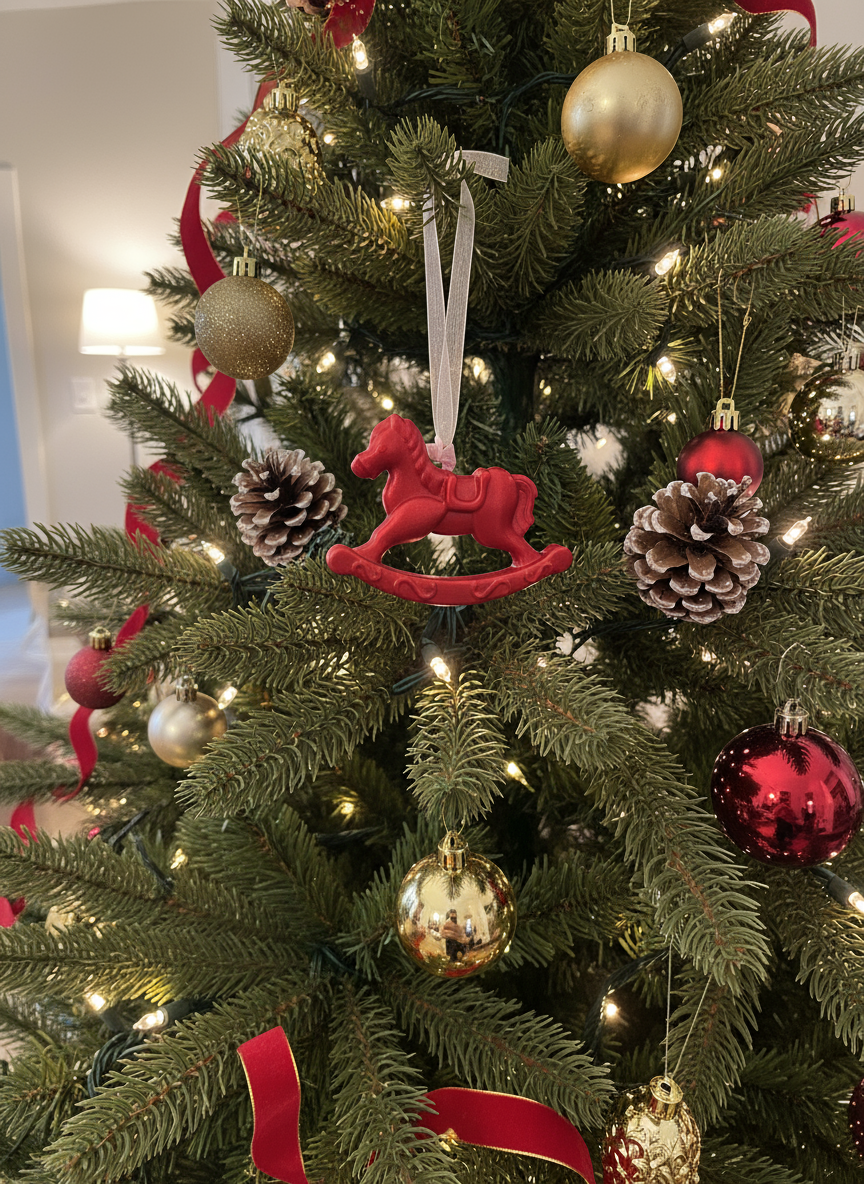 Horse Christmas Scented Ornament Set of 4