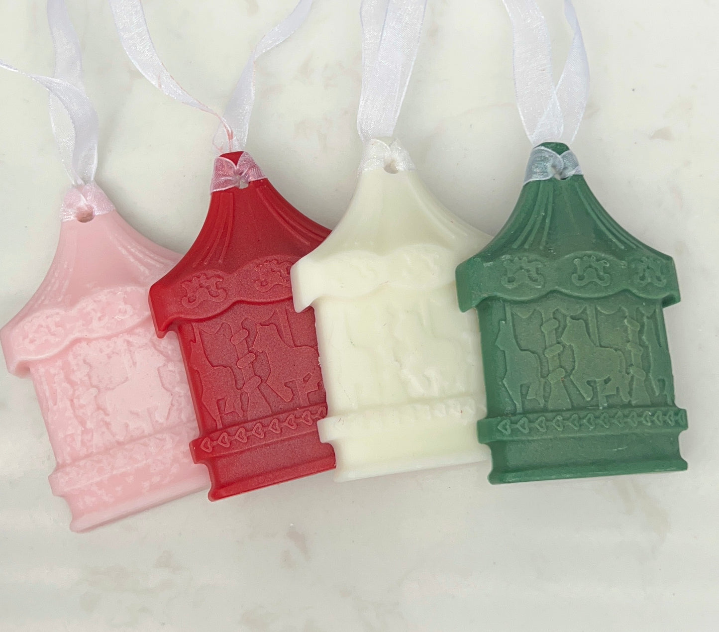 Carousel Christmas Ornament Set of 4