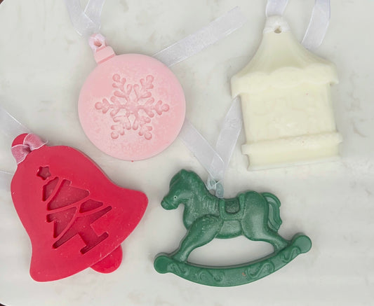 Christmas Scented Ornaments Set of 4 Assorted